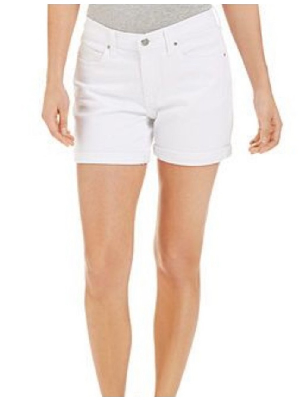DKNY Bleecker Boyfriend White Jean Shorts, size 10
